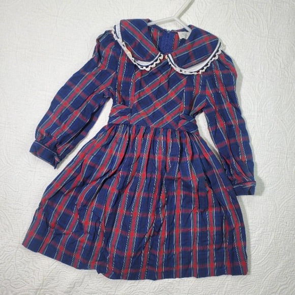 Vintage Plaid Dress 4t - Picture 1 of 11